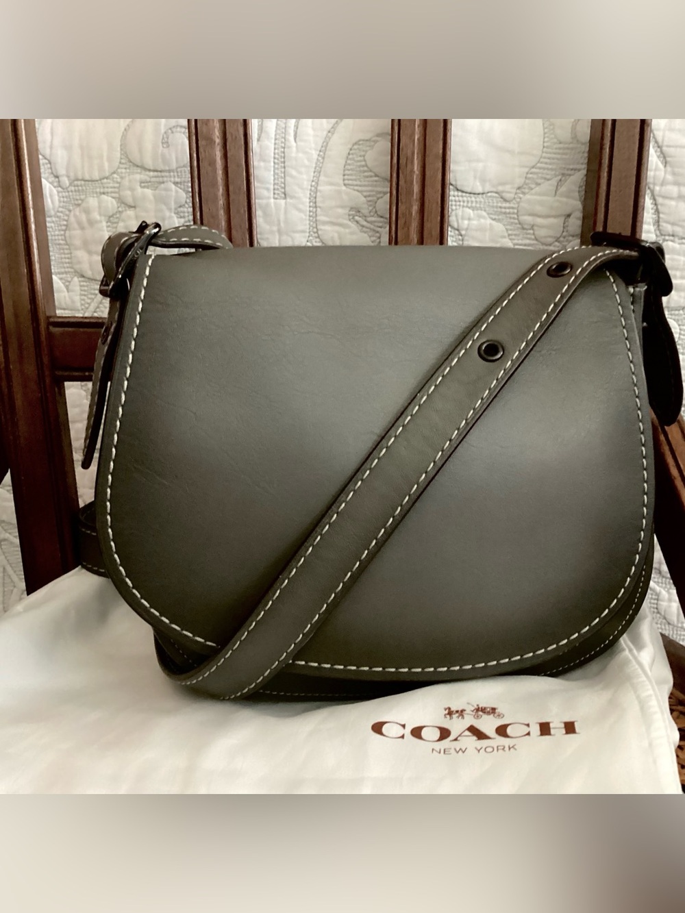 Coach 1941 Saddle Bag in Gray